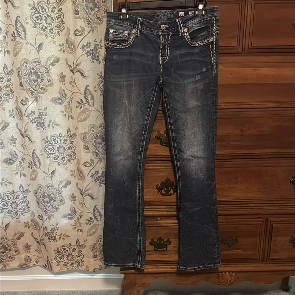 Miss Me, Signature Bootcut, Dark Wash Jeans